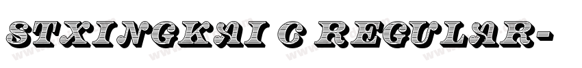STXINGKAI C REGULAR字体转换 STXINGKAI C REGULAR字体转换